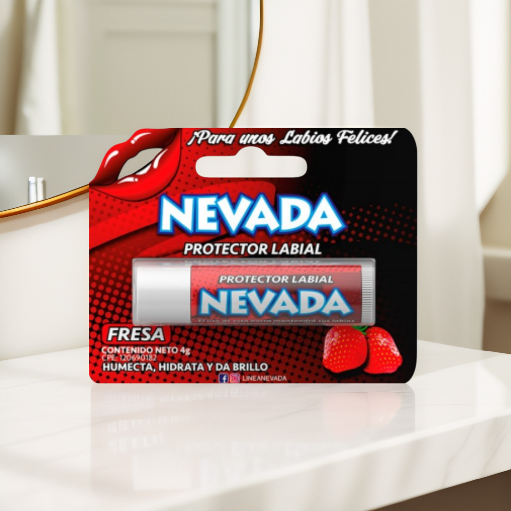 PROTECTOR LABIAL FRESA NEVADA 24X4GR